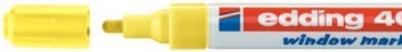 Produktbild Edding 4095 Window Marker (Gelb, 3 mm, 1 x)