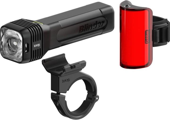 Produktbild knog. Blinder 700 + Cobber Mid Twinpack, StVZO, black (700 / 55 Lumen) (700 lm, 55 lm)