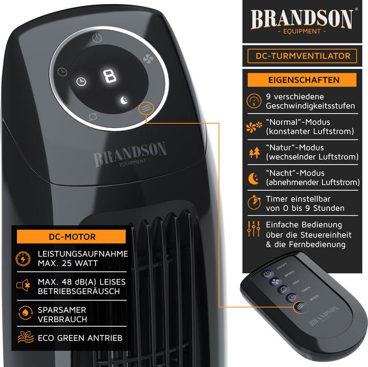 Immagine prodotto Brandson Ventilatore a torre (48 dB)