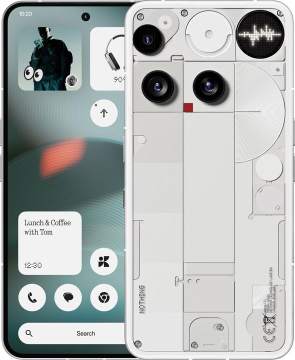 Nothing Nothing Phone (3) (256 Go, Blanc, 6.67", Double SIM, 50 Mpx, 5G)