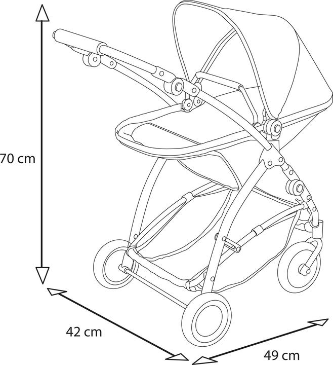 Actual product image Brio Flex Doll Pram