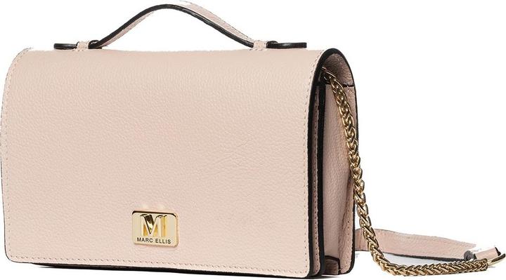 Actual product image Marc Ellis **Damen Schultertasche Made In Italy - Modell Floriana Plus - 100% Leder** - 22.0 X 14.0 X 4.5 Cm