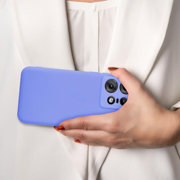Actual product image Cadorabo Case for Motorola Moto Edge 50 Pro TPU Liquid Silicone Cover (Motorola Edge 50 Pro)