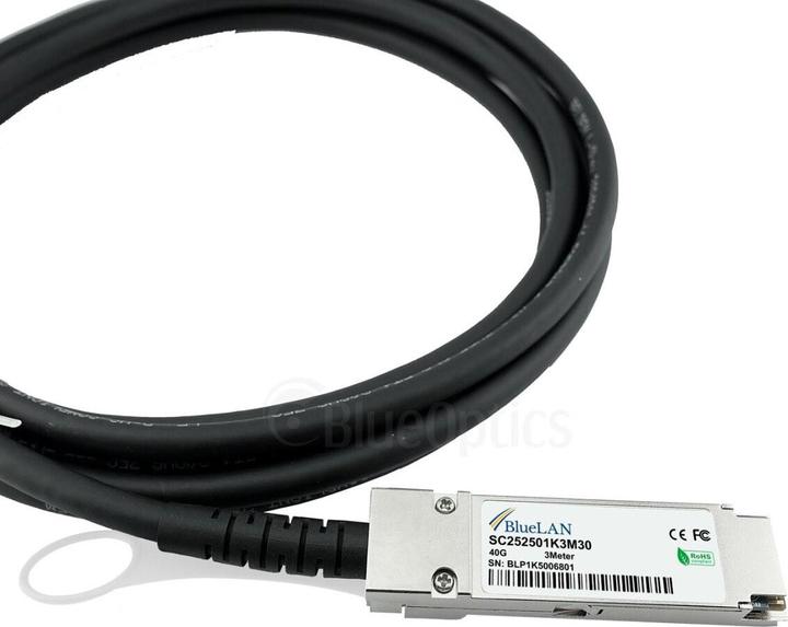 Actual product image BlueLAN MikroTik Q+DA0001 Compatible DAC QSFP SC252501K1M30