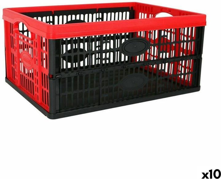 Tontarelli Faltschachtel mit Griffen Voilà Rot 47,5 x 35 x 23,6 cm (10 Stück)
