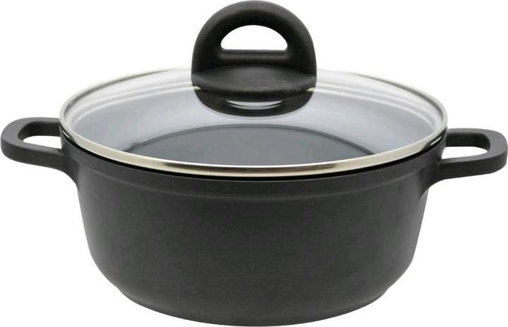Produktbild ELO Basic Black Aluguss Topf m.D.20cm Dur Select 89120 (20 cm, Kochtopf, Aluminiumguss)