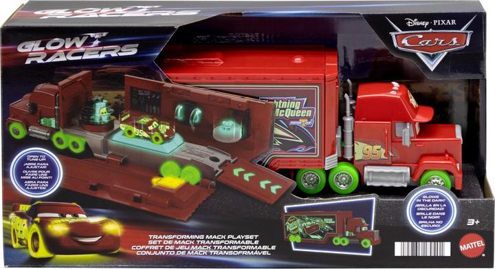 Produktbild Mattel Disney and Pixar Cars Glow Racer Mack Transporter Set