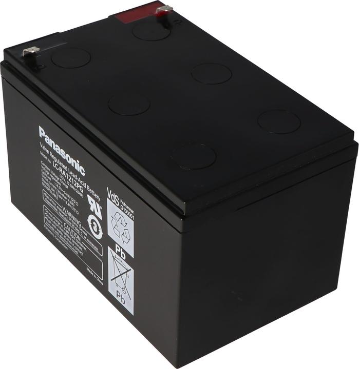 Actual product image Panasonic Battery LC-RA1212PG, plug-in contacts 4.8mm (12 V, 12 Ah)