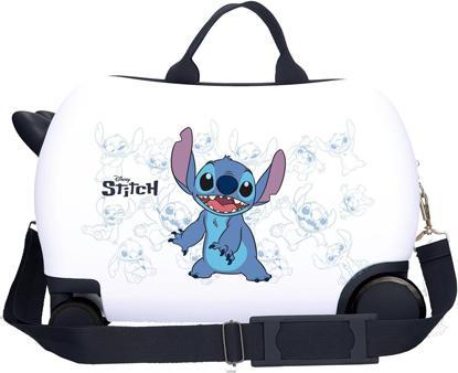 Trolley-Koffer Ride On Stitch Weiss