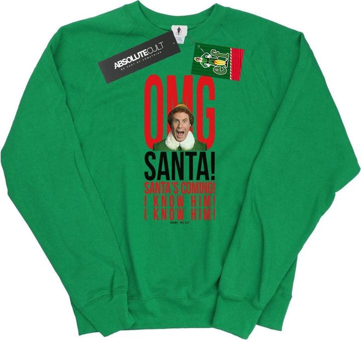 Elf OMG Santa I Know Him Sweatshirt (L)