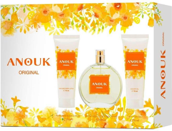 Actual product image Anouk Original Perfume 100ml + Shower Gel 75ml + Body Lotion 75ml Gift Set for Women Floral Fr