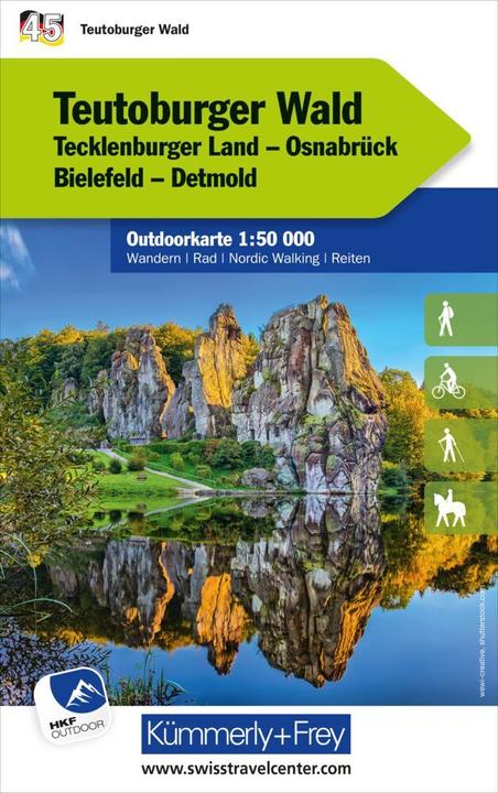Produktbild Teutoburger Wald Nr. 45 Outdoorkarte De