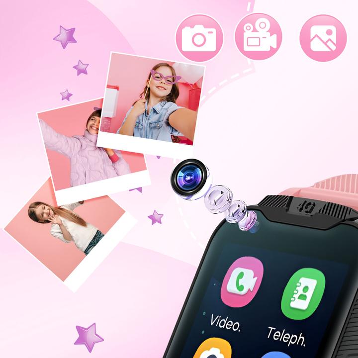 Actual product image Maxlife smartwatch 4G MXKW-350 pink GPS WiFi (4G)