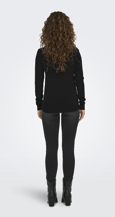 Produktbild Only Normal geschnitten Rundhals Gerippte Ärmelbündchen Pullover Strickpullover (L)