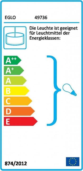 Label énergétique EGLO Straiton (E27)