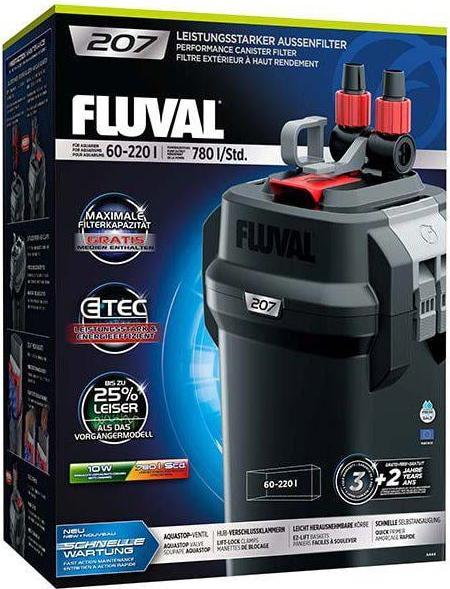 Fluval 207 Performance (220 l, Filtres externes, Eau douce, Eau salée)