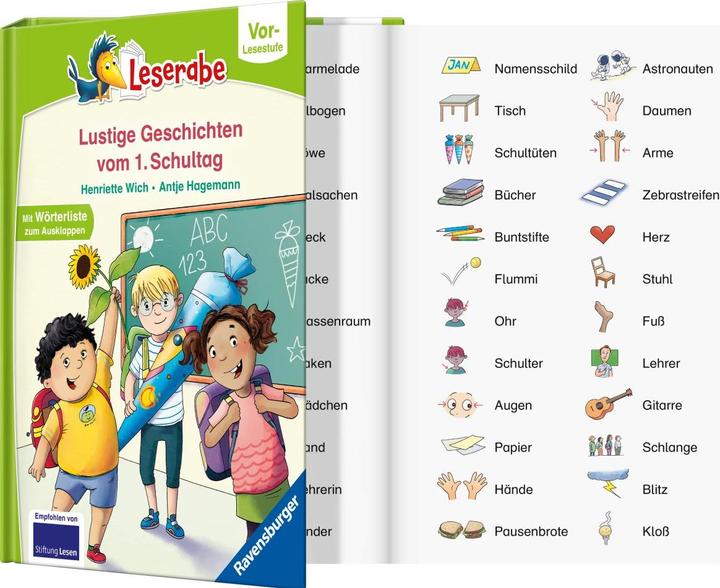 Produktbild Ravensburger Geschichten vom ersten Schultag - lesen lernen mit dem Leserabe - Erstlesebuch - Kinderbuch ab 5 (Deutsch, Henriette Wich, Antje Hagemann, 2024)