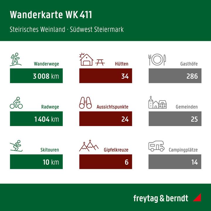 Produktbild Steirisches Weinland, Wander-, Rad- und