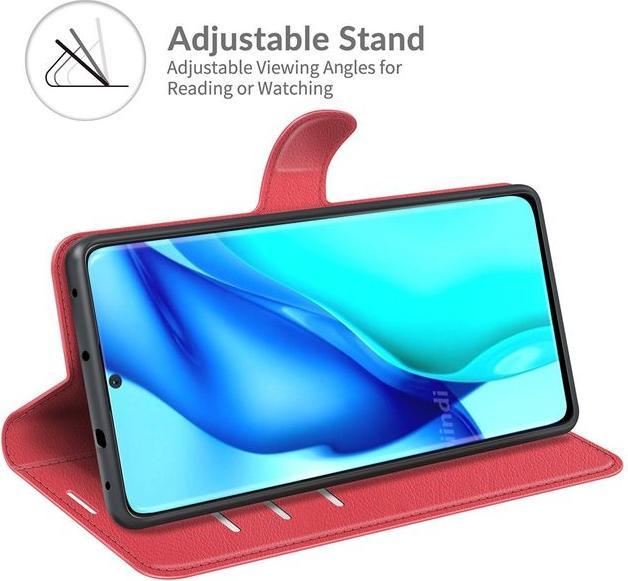 Actual product image MU Classic Litchi Leather Bookcover Series (Huawei P50 Pro)