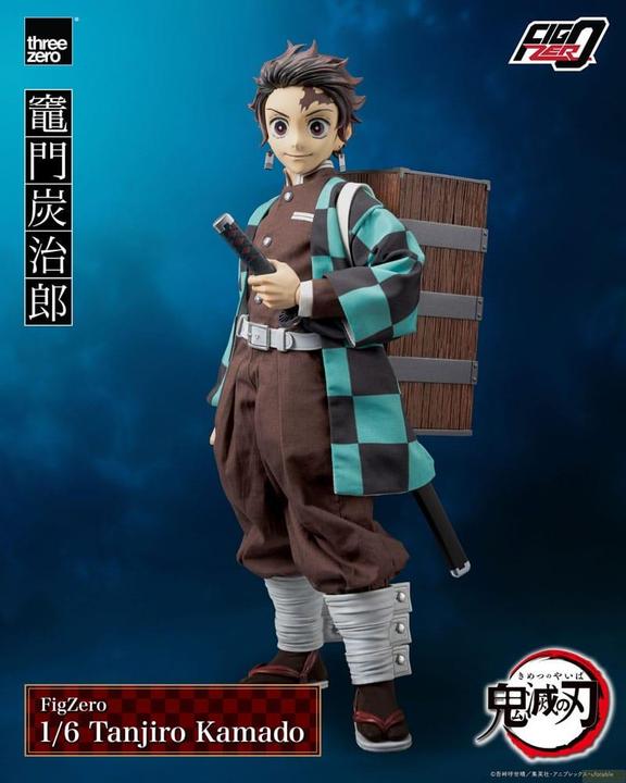 Actual product image ThreeZero Demon Slayer: Kimetsu no Yaiba FigZero action figure 1/6 Tanjiro Kamado 27 cm