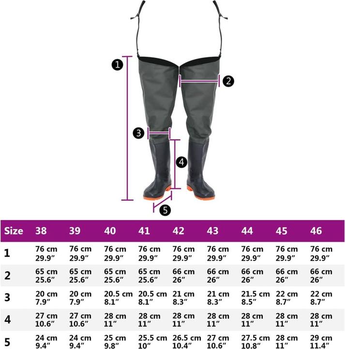 Image du produit VidaXL Bottes de wading taille 42 (42)
