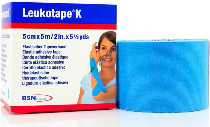 Produktbild BSN K Pflasterbinde 5mx5cm hellblau (5 m)