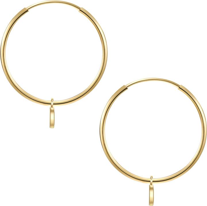 Actual product image Glanzstücke München Ladies Circle Sterling Silver Yellow Gold - 31446 (Sterling Silver)