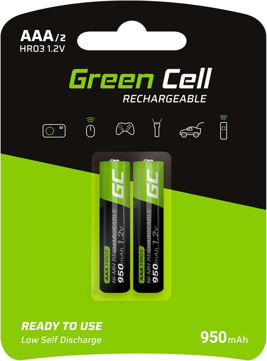 GreenCell Rechargeable (2 Stk., AAA, 950 mAh)