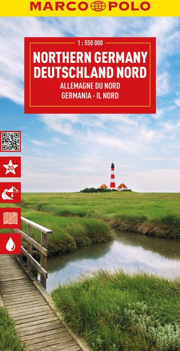 Produktbild Reisekarte Deutschland Nord 1:550.000