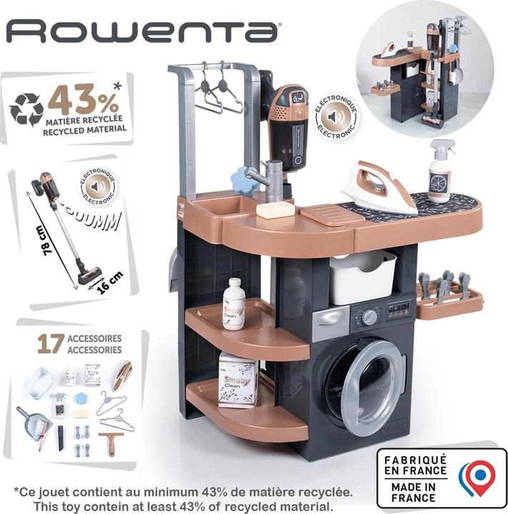 Actual product image Smoby Rowenta Haushalts-Set Waschküche