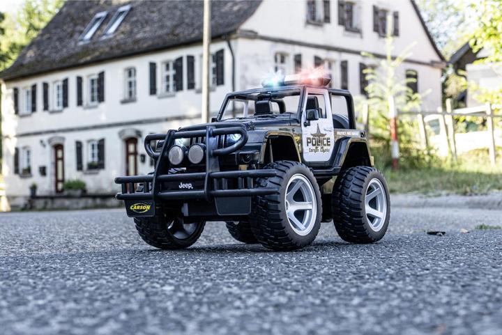 Image du produit Carson 1:12 Jeep Wrangler Police 2.4G 100% RTR (RTR Prêt à fonctionner)