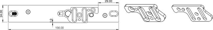 Produktbild OPO Türandruckbeschlag ECO-LOCK Flachstulp-Set