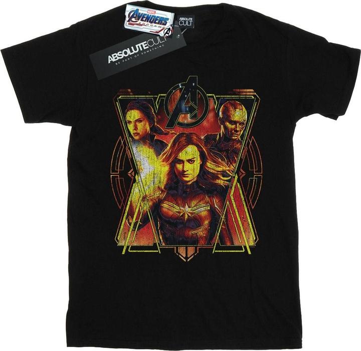 Avengers Endgame Distressed Sunburst TShirt (3XL)