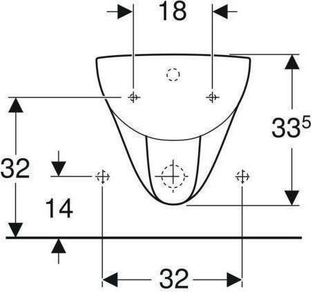 Image du produit Geberit Bidet mural Renova blanc 233040000