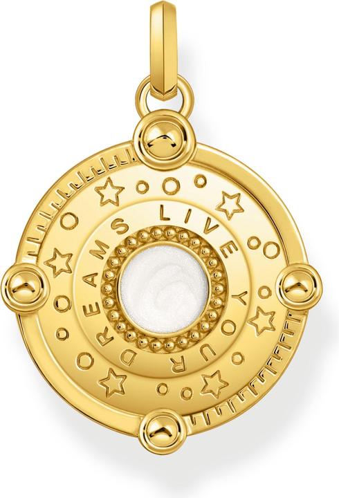 Immagine prodotto Thomas Sabo Ciondolo con mezza luna e pietre colorate placcato oro (Argento 925, Smalto)