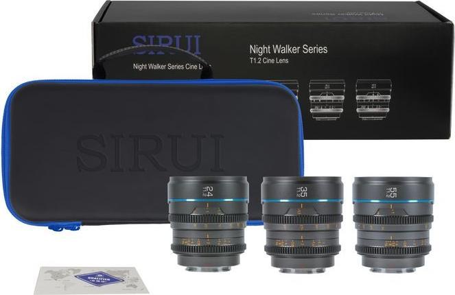 Produktbild Sirui MS-3SMB Night Walker 24+35+55mm T1.2 S35 Cine Objektiv Set (Micro Four Thirds, APS-C / DX)