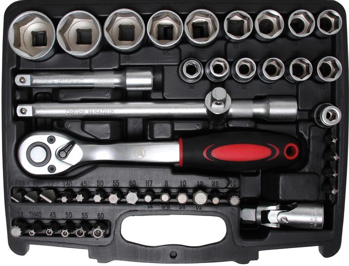 Actual product image BGS Socket Set 6.3 mm (1/4") / 12.5 mm (1/2") Drive Inch Sizes 174 pcs. (1/4")