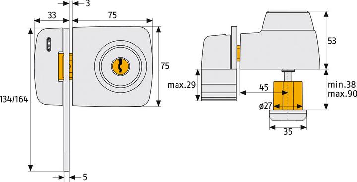 Immagine prodotto Abus 7535 B EK
