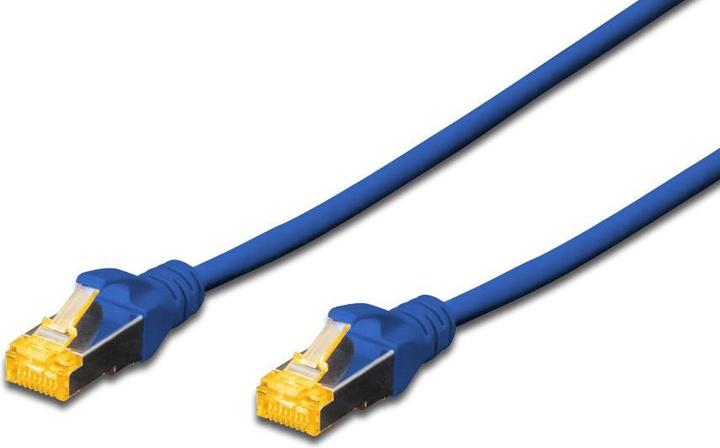 Produktbild MicroConnect SFTP6A005BBOOTED 0.5m Cat6a S/FTP (S-STP) Blau Netzwerkkabel (S/FTP, CAT6a, 0.50 m)