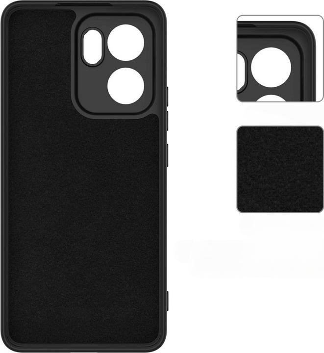 Actual product image Cover-Discount OPPO Reno13 F - Silikon Gummi Hülle mit Riemen (Oppo Reno 13 Pro)