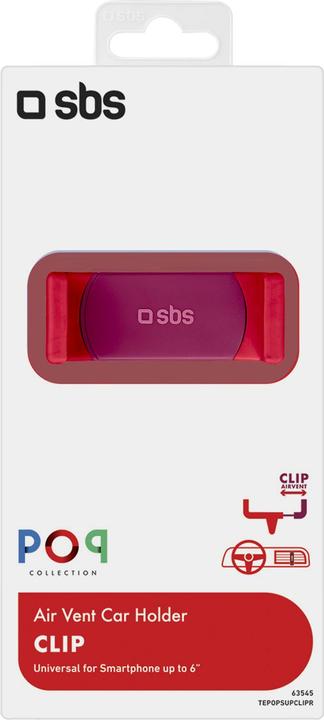 Image du produit SBS Support voiture pour smartphones jusqu'à 6 pouces