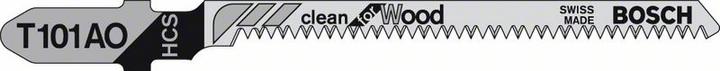 Actual product image Bosch Zubehör Jigsaw blade HCS, T 101 AO Clean for Wood