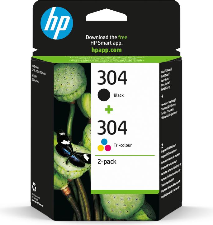 Actual product image HP 304 2-Pack (M, C, Y, FC)