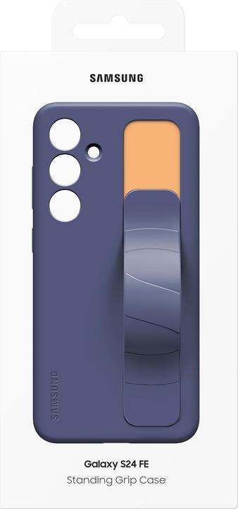 Productafbeelding Samsung Standing Grip Case voor Galaxy S24 FE Blauw Zwart (Samsung Galaxy S24 FE)