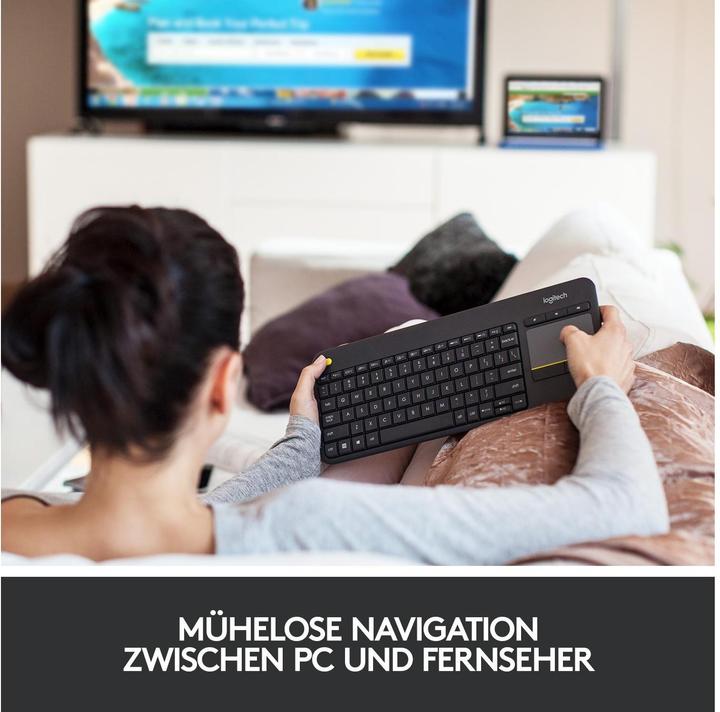Actual product image Logitech K400 Plus (Eng. Int., Wireless)