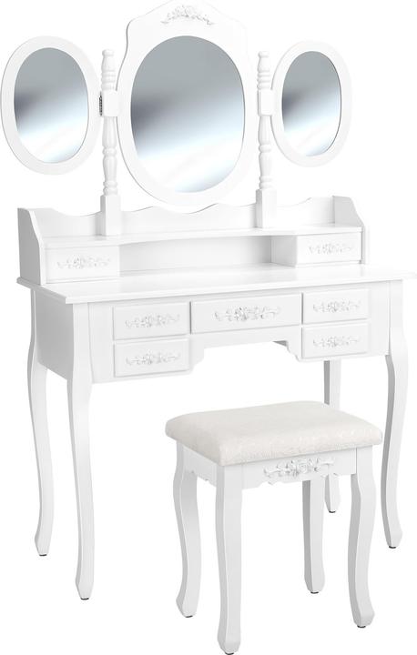 Actual product image tectake Dressing Table (90 x 40 x 145 cm)