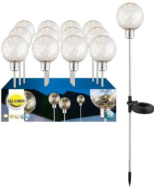 Image du produit Globo Lampe Solaire En Acier Inoxydable, 20xled (IP44)