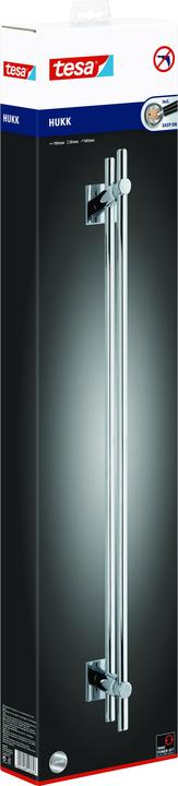 Actual product image tesa HUKK bath towel rail with two arms incl. adhesive solution without drilling