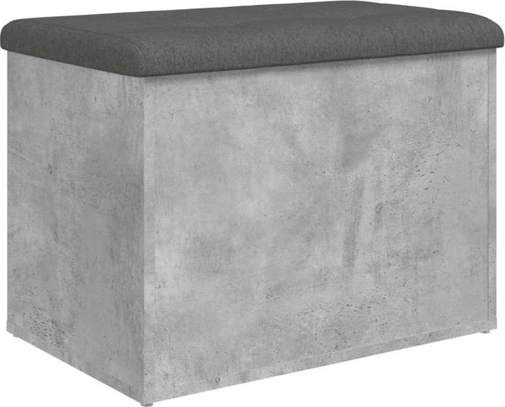 Image du produit VidaXL Banc avec espace de rangement gris béton 62x42x45 cm (42 cm)