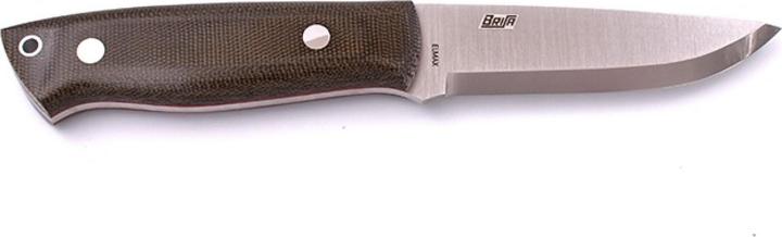 Produktbild Brisa Trapper 95 Elmax Green Micarta Scandi Bushcraft (9.50 cm)